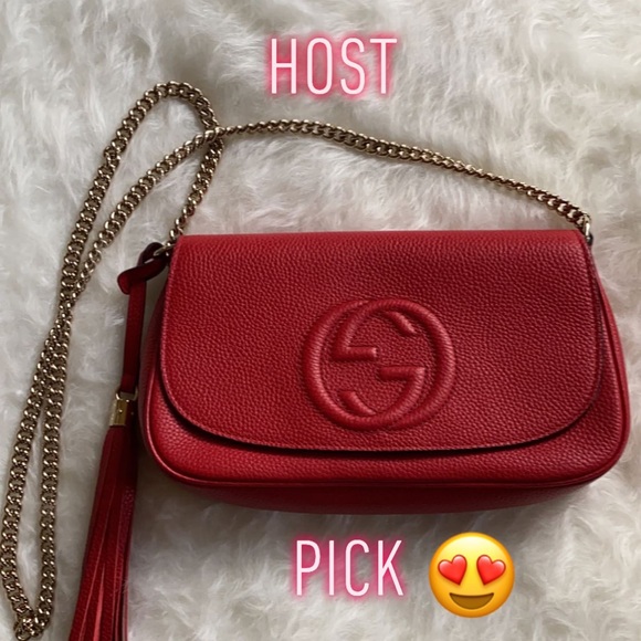 HP!! EUC🔥GUCCI Soho CHAIN Medium Crossbody - Picture 2 of 8